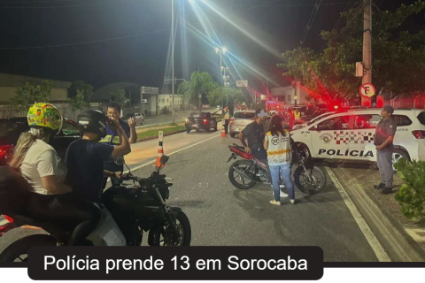 Operação “Paz e Proteção” da Polícia Militar prende 13 infratores e captura procurados pela Justiça em Sorocaba