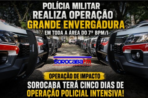 MEGAOPERAÇÃO DA POLÍCIA MILITAR COMEÇA EM SOROCABA: CINCO DIAS DE POLICIAMENTO INTENSIVO EM TODA A REGIÃO