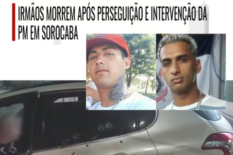 Irmãos morrem após perseguição e intervenção da PM em Sorocaba