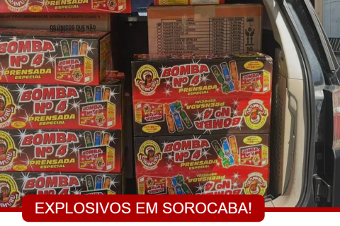 Polícia Civil apreende grande quantidade de fogos ilegais em Sorocaba
