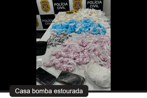 Polícia Civil de Sorocaba prende trio e apreende mais de mil porções de crack em “casa bomba” na Vila Mirante